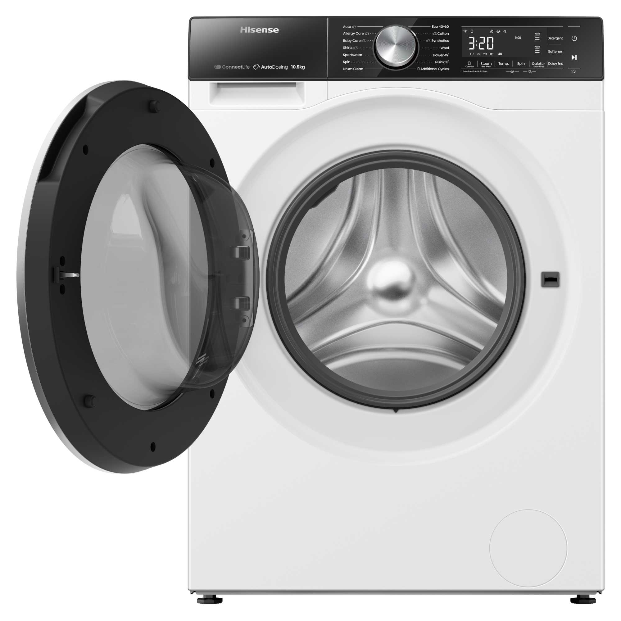 WF5S1045BW 10.5kg Load 1400rpm Spin Washing Machine with Auto Dosing
